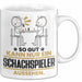 Schachspieler Geschenk Tasse So Gut Kann Nur Ein Schachspieler Aussehen Geschenkidee Kaffee-Becher Weiß Trendation