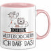 Geschenk für Wildtierforscherin Tasse Lustige Geschenkidee Geburtstag Ich Bin Wildtierforscherin Ich Darf Das Rosa Trendation
