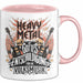 Heavy Metal Tasse Geschenkidee Gottes Entschuldigung Rosa Trendation