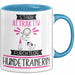 Hundetrainerin Tasse Geschenk Becher Stark Attraktiv Furchtlos Hundetrainerin Lustige Geschenkidee Blau Trendation