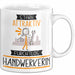 Handwerkerin Tasse Geschenk Becher Stark Attraktiv Furchtlos Handwerkerin Lustige Geschenkidee Weiß Trendation