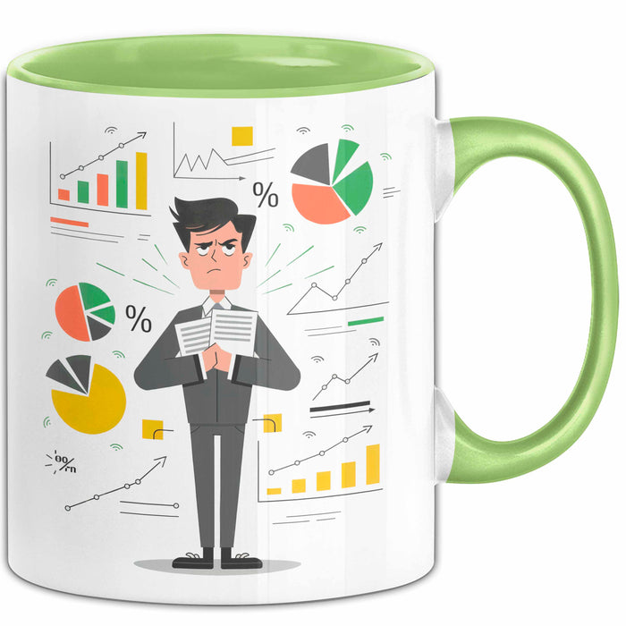 BWL Student Tasse Geschenk Lustige Geschenkidee Spruch Für Zukünftige Führungskräfte Grün Trendation