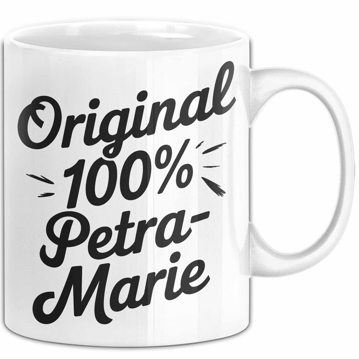 Petra-Marie Tasse Geschenk Original 100% Petra-Marie Geschenkidee Geburtstag Weiß Trendation