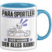Para-Sportler Tasse Geschenk für Para-Sportler Der Mann Der Alles Kann Geschenkidee zum Geburtstag Blau Trendation