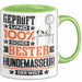 Hundemasseur Geschenk Lustiger Spruch für Hundemasseur Geschenkidee Bester Hundemasseur Der Welt Grün Trendation