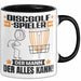 Discgolf-Spieler Tasse Geschenk für Discgolf-Spieler Der Mann Der Alles Kann Geschenkidee zum Geburtstag Schwarz Trendation