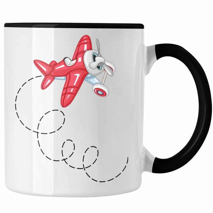 Segelflieger Tasse Geschenk Segelflieger Schwarz Trendation
