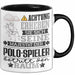 Polo-Spieler Geschenk Tasse Lustiger Spruch Erheben Sie Sich Der Polo-Spieler Betritt den Raum Schwarz Trendation