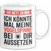 Spinne Vogelspinne Tier Tasse Geschenk Lustige Geschenkidee Spruch Sei Nett Zu Mir Ich Könnte Mal Meine Vogelspinne Bei Dir Aussetzen Weiß Trendation