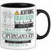 Opernsängerin Tasse Geschenk Lustiger Spruch Bitte Erheben Sie Sich Seine Majestät Die Opernsängerin Betritt Den Raum Schwarz Trendation