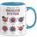 Biologe Tasse Geschenk Zellen Des Immunsystems Geschenkidee Blau Trendation