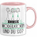 Moderatorin Tasse Geschenk Ich Bin Moderatorin Und Du So Geschenkidee Lustiger Spruch Becher Rosa Trendation