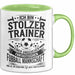 Fußballtrainer Tasse Geschenk Lustige Geschenkidee Spruch Stolzer Trainer Grün Trendation