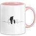 Papa Vatertag Vater Sohn Tasse Becher Geschenk Lustige Geschenkidee Spruch Herzschlag Von Vater Und Sohn Rosa Trendation