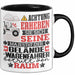 Geländewagenfahrer Geschenk Tasse Lustiger Spruch Erheben Sie Sich Der Geländewagenfahrer Betritt den Raum Schwarz Trendation