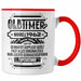 TRENDATION 60. Geburtstag Tasse Frau Mann Geschenk 60er Geschenkidee 60 Mutter Vater Rot Trendation