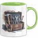 Handwerker Tasse Geschenkidee für Reparaturexperten Grün Trendation