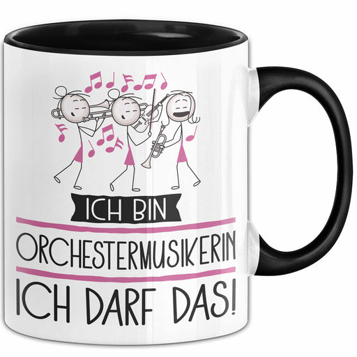 Geschenk für Orchestermusikerin Tasse Lustige Geschenkidee Geburtstag Ich Bin Orchestermusikerin Ich Darf Das Trendation