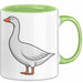 Gans Tier Gänse Bauer Tasse Becher Geschenk Lustige Geschenkidee Spruch Grün Trendation