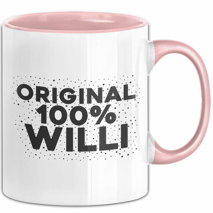 Willi Tasse Original 100% Willi Geschenk Rosa Trendation