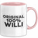 Willi Tasse Original 100% Willi Geschenk Rosa Trendation