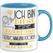 Tierkommunikatorin Tasse Geschenk Ich Bin Diese Eine Legendäre Tierkommunikatorin Von Der Alle Reden Geschenkidee Geburtstag Weihnachten Blau Trendation