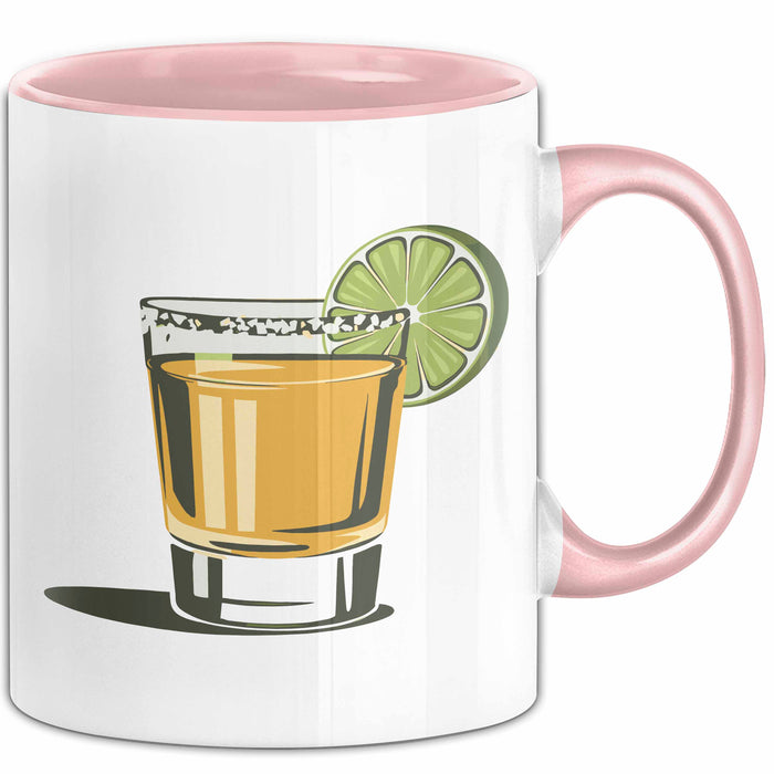 Tequila Liebhaber Tasse Geschenkidee für Fiesta Freund Rosa Trendation