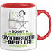 Synthesizer-Spieler Geschenk Tasse So Gut Kann Nur Ein Synthesizer-Spieler Aussehen Geschenkidee Kaffee-Becher Rot Trendation