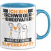 Schwiegergroßvater Tasse Geschenk für Schwiegergroßvater Geburtstag Lustiger Spruch Kaffee-Becher Was Ist Deine Superkraft Blau Trendation