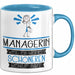 Managerin Weil Es Keinen Schöneren Beruf Gibt Tasse Geschenk für Eine Managerin Lustig Blau Trendation