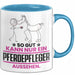 Pferdepfleger Geschenk Tasse So Gut Kann Nur Ein Pferdepfleger Aussehen Geschenkidee Kaffee-Becher Blau Trendation