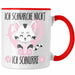 Ich Schnarche Nicht Ich Schnurre Tasse Geschenk Frauen Katzenliebhaber Geschenkidee Rot Trendation