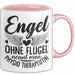 Physiotherapeutin Tasse Geschenk Engel Ohne Flügel Nennt Man Physio Rosa Trendation