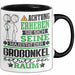 Großonkel Geschenk Tasse Lustiger Spruch Erheben Sie Sich Der Großonkel Betritt den Raum Schwarz Trendation