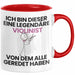Violinist Geschenk Tasse Lustige Geschenkidee Geburtstag für Violinist Ich Bin Dieser Legendäre Violinist Von Dem Alle Geredet Haben Kaffee-Becher Rot Trendation