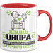 Uropa Geschenk Tasse Ich Bin Uropa Aber Sag Doch Einfach Superheld Lustige Geschenkdiee für Uropa Kaffee-Becher Rot Trendation
