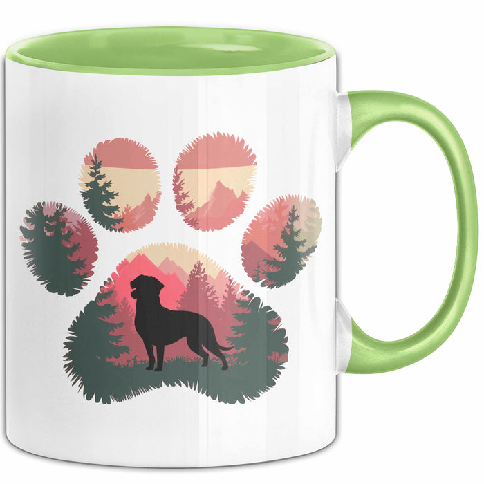 Appenzeller Sennenhund Hund Tasse Geschenk Lustige Geschenkidee Spruch Grün Trendation