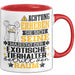 ExotischeTierhalter Geschenk Tasse Lustiger Spruch Erheben Sie Sich Der ExotischeTierhalter Betritt den Raum Rot Trendation