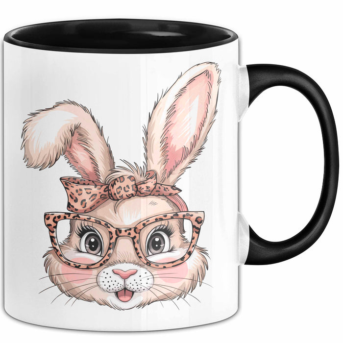 Kaninchen Hase Tierliebhaber Tasse Geschenk Lustige Geschenkidee Spruch Schwarz Trendation