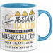 Musikschülerin Tasse Geschenk Lustig Abstand Halten Hochleistungs-Musikschülerin Mit Drang Zur Perfektion Bei Der Arbeit Blau Trendation