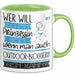 Outdoor-Bloggerin Tasse Geschenk Spruch Wer Will Schon Prinzessin Sein Wenn Man Auch Outdoor-Bloggerin Sein Kann Grün Trendation