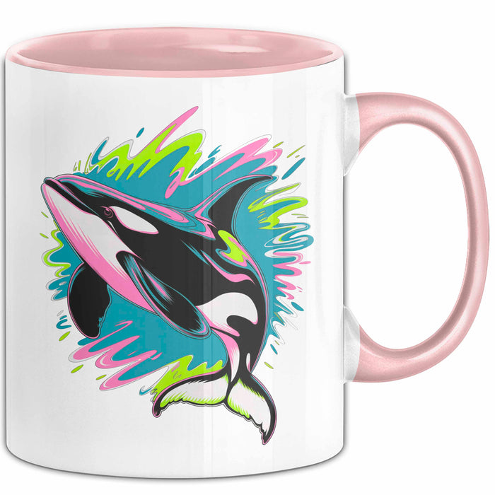 Wal Tier Tasse Geschenk Lustige Geschenkidee Spruch Rosa Trendation