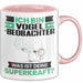Vogelbeobachter Tasse Geschenk für Vogelbeobachter Geburtstag Lustiger Spruch Kaffee-Becher Was Ist Deine Superkraft Rosa Trendation