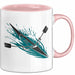 Ruder Enthusiast Tasse Geschenkidee für Rudercrew Fans Rosa Trendation