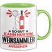 Weinsammler Geschenk Tasse So Gut Kann Nur Ein Weinsammler Aussehen Geschenkidee Kaffee-Becher Grün Trendation