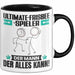 Ultimate-Frisbee-Spieler Tasse Geschenk für Ultimate-Frisbee-Spieler Der Mann Der Alles Kann Geschenkidee zum Geburtstag Schwarz Trendation