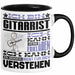 Gitarrist Geschenk Kaffee-Tasse Geschenkidee für Gitarrist Ich Bin Gitarrist Ich Kann Es Dir Erklären Jedoch Nicht Für Dich Verstehen Spruch Lustig Schwarz Trendation