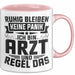 Arzt Tasse Geschenk Ruhig Bleiben Ich Bin Arzt Und Regel Das Geschenkidee Hausarzt Rosa Trendation