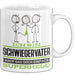 Schwiegervater Geschenk Tasse Ich Bin Schwiegervater Aber Sag Doch Einfach Superheld Lustige Geschenkdiee für Schwiegervater Kaffee-Becher Weiß Trendation