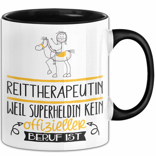 Reittherapeutin Geschenk Tasse Lustiger Spruch Reittherapeutin Weil Superheldin Kein Offizieller Beruf Ist Geschenkidee Trendation